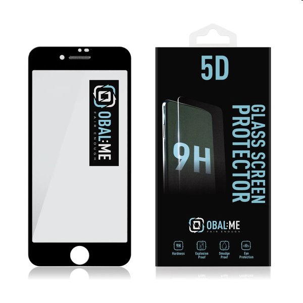 OBAL:ME 5D Edzett védőüveg Apple iPhone 7/8/SE20/SE22 számára, fekete OBAL:ME 5D Edzett védőüveg Apple iPhone 7/8/SE20/SE22 számára, fekete