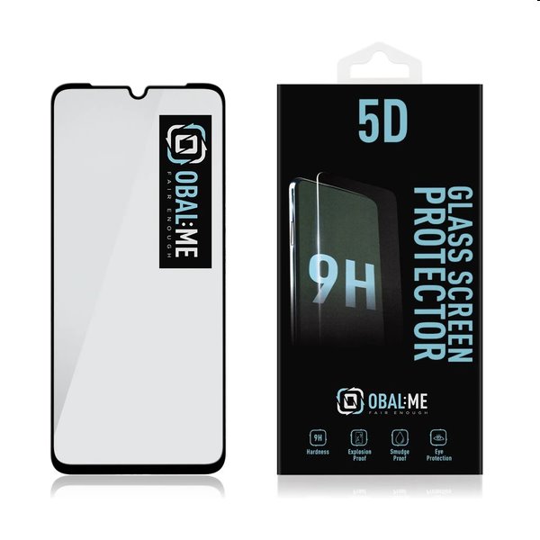 OBAL:ME 5D Edzett védőüveg Samsung Galaxy A05s számára, fekete