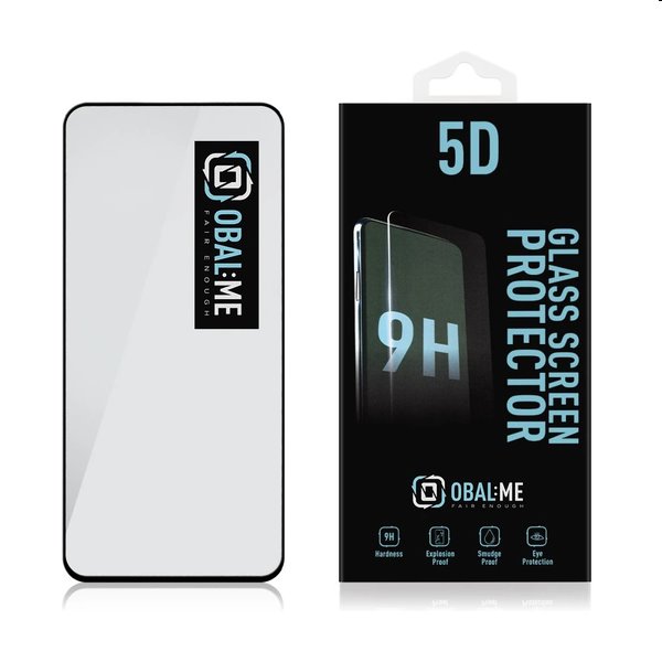 OBAL:ME 5D Edzett védőüveg Samsung Galaxy A54 5G számára, fekete