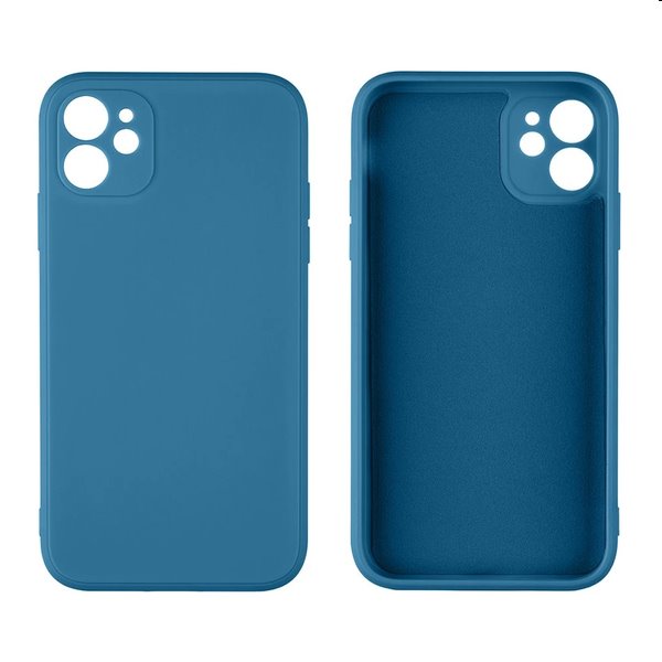 OBAL:ME Matte TPU tok Apple iPhone 12 számára, dark kék