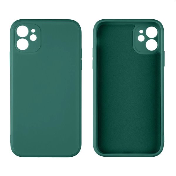 OBAL:ME Matte TPU tok Apple iPhone 12 számára, dark zöld