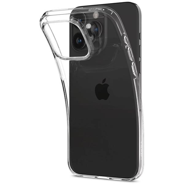 Spigen Crystal Flex tok Apple iPhone 15 Pro Max számára, áttetsző
