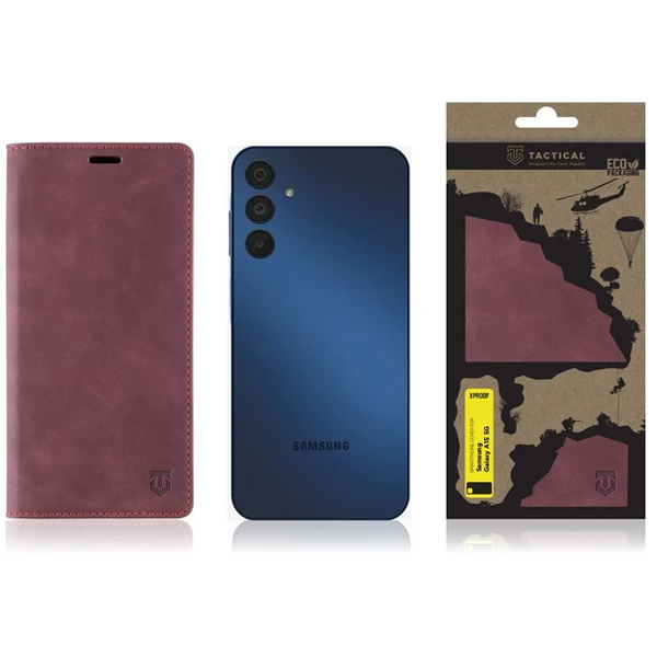 Tactical Xproof tok Samsung Galaxy A25 5G számára, piros Tactical Xproof tok Samsung Galaxy A25 5G számára, piros