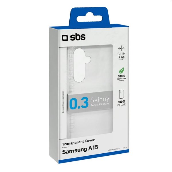 SBS Skinny tok Samsung Galaxy A15 5G számára, áttetsző
