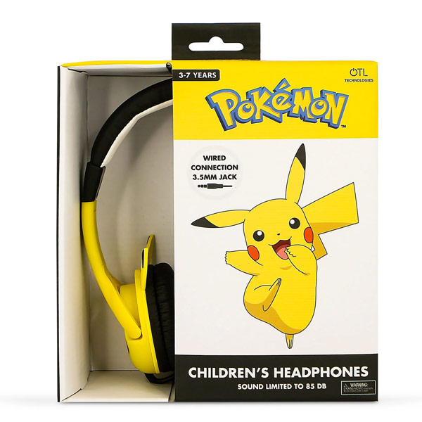 Vezetékes gyerekfülhallgató OTL Technologies Pokemon Pikachu fülekkel