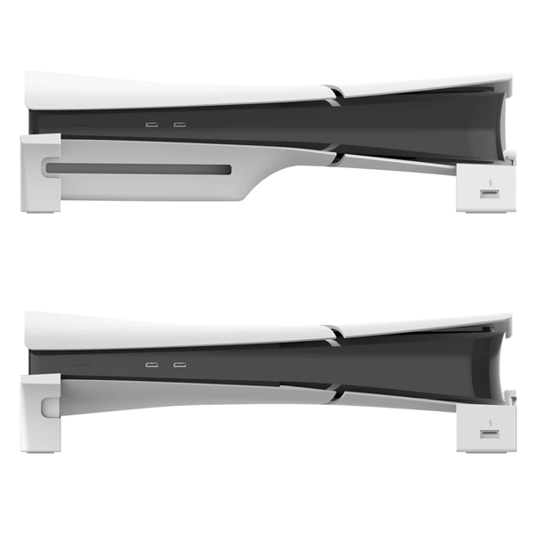 iPega P5S008 Horizontális állvány USB HUB-bal PS5 Slim számára, fehér