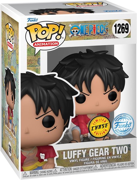POP! Animation: Luffy Gear Two (One Piece) Special Kiadás CHASE