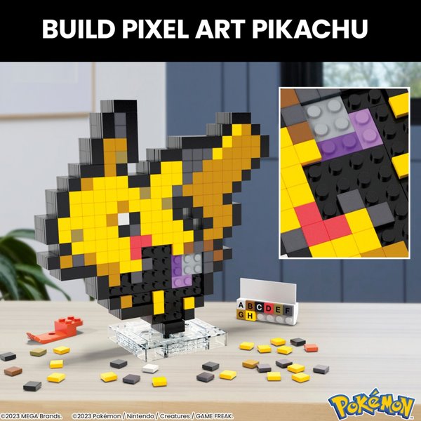 Építőkészlet Mega Bloks Art Pikachu (Pokemon)