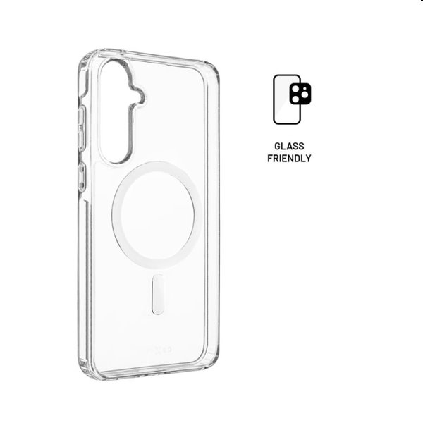 FIXED MagPure Hátlapi tok MagSafe támogatással Samsung Galaxy A55 5G számára, áttetsző FIXED MagPure Hátlapi tok MagSafe támogatással Samsung Galaxy A55 5G számára, áttetsző