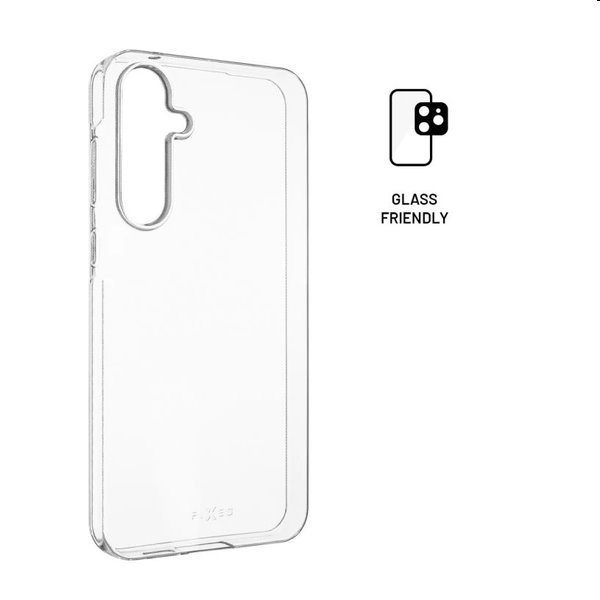 FIXED TPU Skin Ultravékony zselés tok Samsung Galaxy A55 5G számára, 0,6 mm, áttetsző