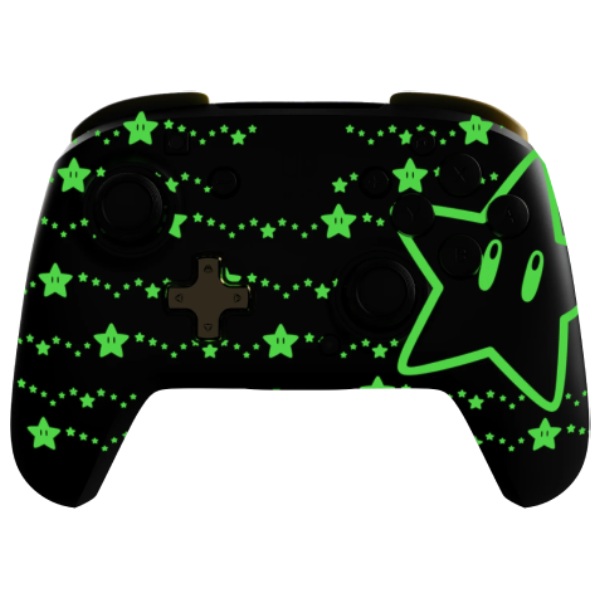PDP Rematch GLOW vezeték nélküli vezérlő Nintendo Switch számára, Super Stars, Glow in the Dark PDP Rematch GLOW vezeték nélküli vezérlő Nintendo Switch számára, Super Stars, Glow in the Dark
