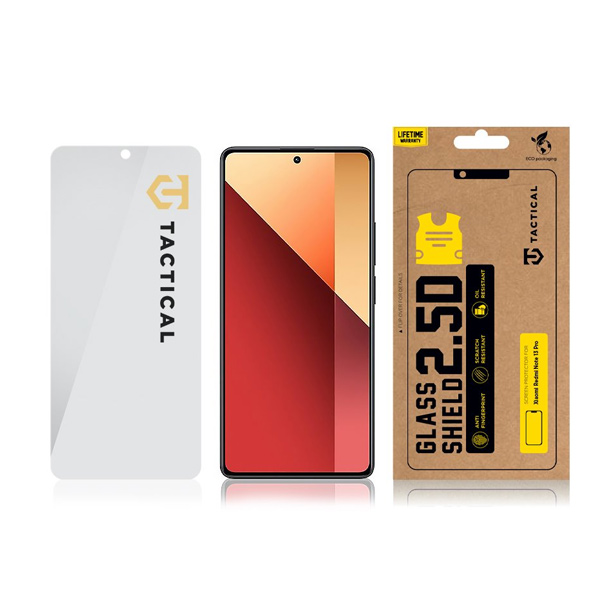 Tactical 2.5D védőüveg Xiaomi Redmi Note 13 Pro 4G/5G / Poco X6 5G számára Tactical 2.5D védőüveg Xiaomi Redmi Note 13 Pro 4G/5G / Poco X6 5G számára