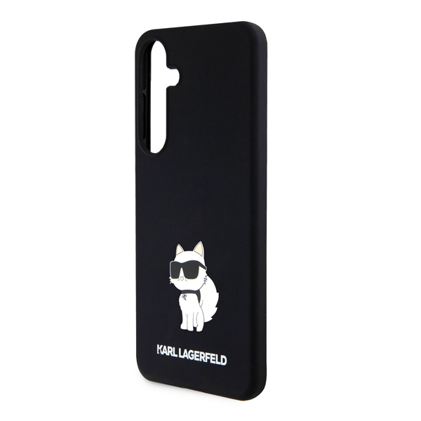 Karl Lagerfeld Liquid Silicone Choupette NFT hátlapi tok Samsung Galaxy S24 Plus számára, fekete Karl Lagerfeld Liquid Silicone Choupette NFT hátlapi tok Samsung Galaxy S24 Plus számára, fekete