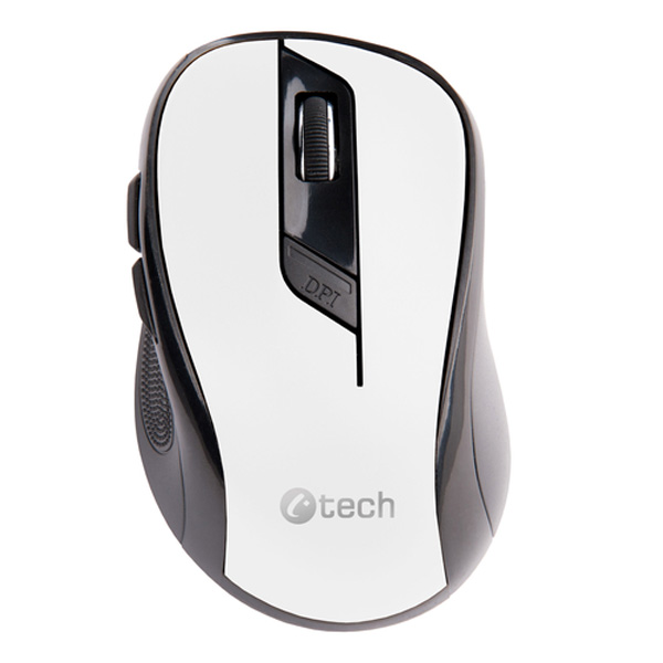 Vezeték nélküli egér C-Tech WLM-02, USB, 1600 dpi, fehér Vezeték nélküli egér C-Tech WLM-02, USB, 1600 dpi, fehér