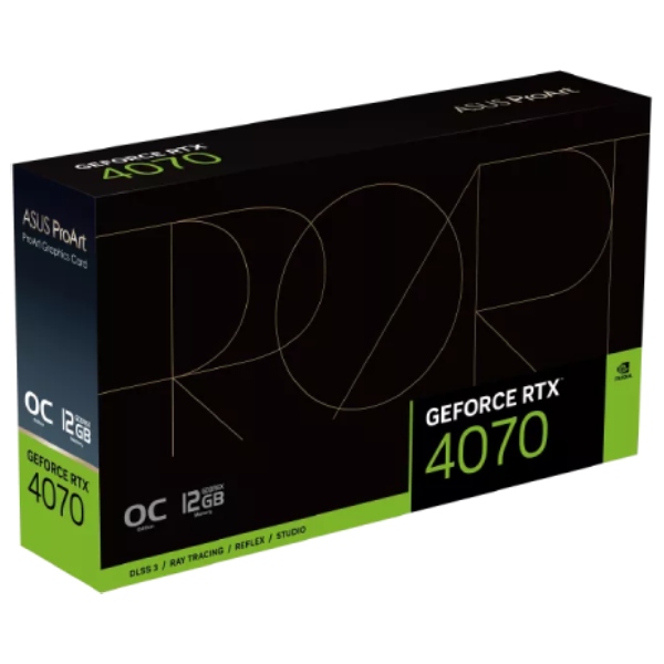 Grafikus kártya ASUS ProArt GeForce RTX 4070, OC, 12 GB, GDDR6x