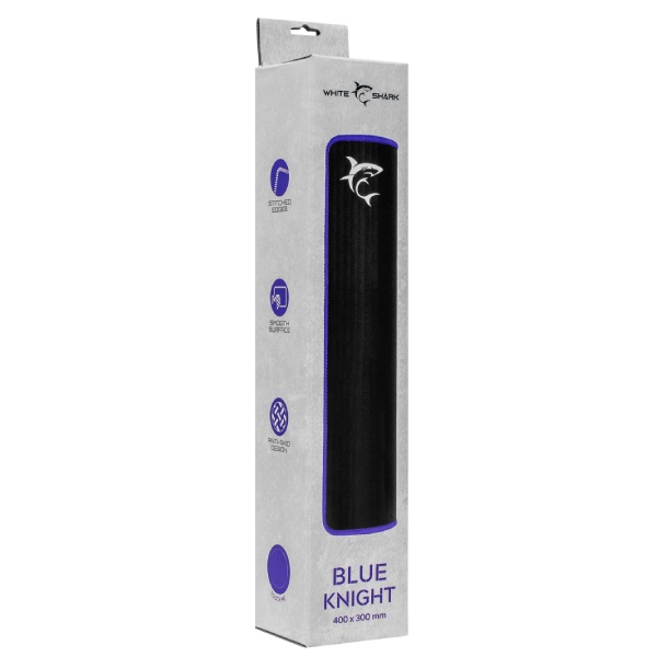 White Shark egérpad BLUE-KNIGHT, 400 x 300 mm, fekete/kék White Shark egérpad BLUE-KNIGHT, 400 x 300 mm, fekete/kék