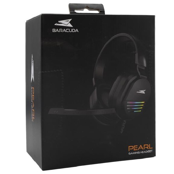 Baracuda játékos fülhallgató PEARL PC számára, fekete Baracuda játékos fülhallgató PEARL PC számára, fekete