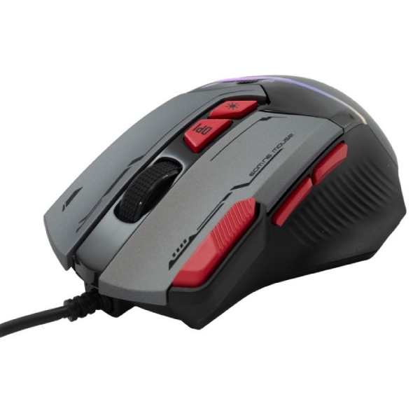 Baracuda MANTA játékos egér, 8D, 12800 dpi, szürke Baracuda MANTA játékos egér, 8D, 12800 dpi, szürke