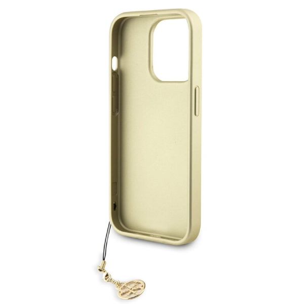 Guess 4G Charms hátlapi tok iPhone 15 Pro számára, barna Guess 4G Charms hátlapi tok iPhone 15 Pro számára, barna