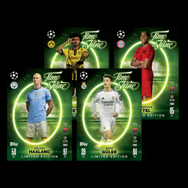 Focikártyák Topps Match Attax TCG 2024/25 UCC Mega Tin 3 zöld Focikártyák Topps Match Attax TCG 2024/25 UCC Mega Tin 3 zöld