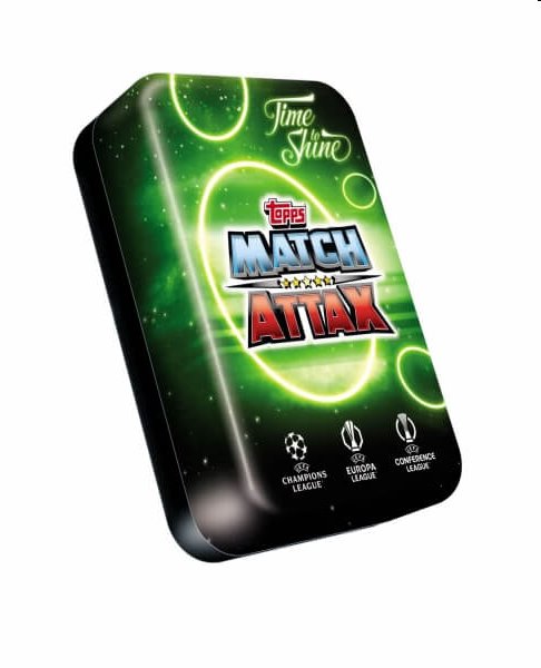 Focikártyák Topps Match Attax TCG 2024/25 UCC Mega Tin 3 zöld Focikártyák Topps Match Attax TCG 2024/25 UCC Mega Tin 3 zöld