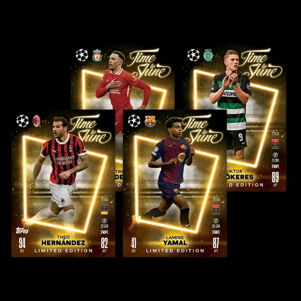Focikártyák Topps Match Attax TCG 2024/25 UCC Mega Tin 4 sárga Focikártyák Topps Match Attax TCG 2024/25 UCC Mega Tin 4 sárga
