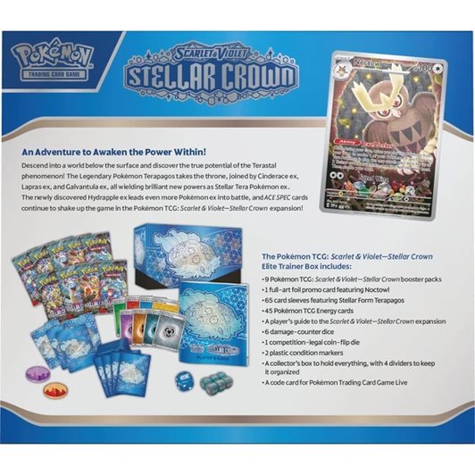 Kártyajáték TCG: Scarlet & Violet Stellar Crown Elite Trainer Box (Pokémon) Kártyajáték TCG: Scarlet & Violet Stellar Crown Elite Trainer Box (Pokémon)