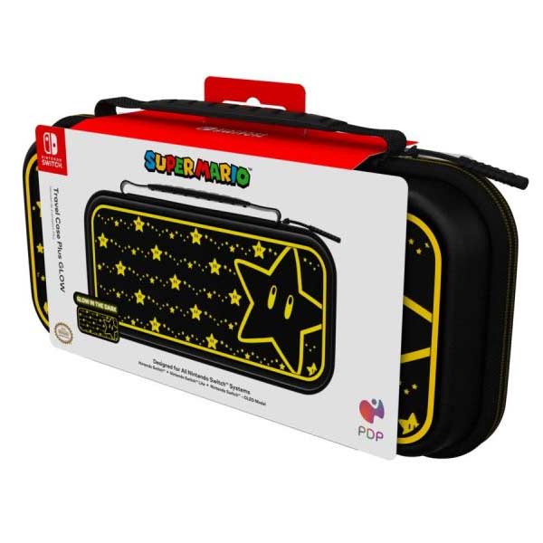 PDP Super Star Plus Glow hordtok Nintendo Switch, fekete PDP Super Star Plus Glow hordtok Nintendo Switch, fekete