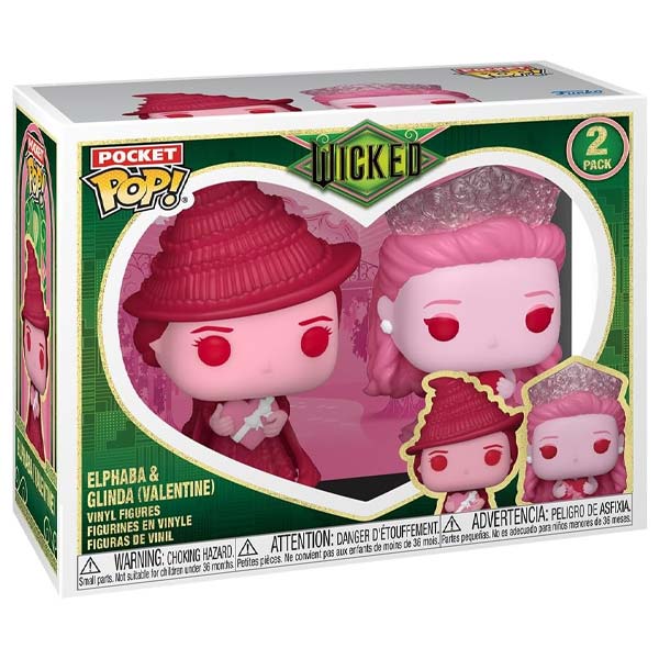 Pocket POP! 2 Pack Elphaba and Glinda Valentine (Wicked) Pocket POP! 2 Pack Elphaba and Glinda Valentine (Wicked)