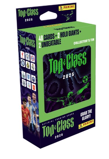 Panini Top Class 2025 pléhdobozban (szögletes) Panini Top Class 2025 pléhdobozban (szögletes)