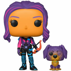 POP! Kate Bishop with Lucky the Pizza Dog Blacklight - Hawkeye (Marvel) Special Kiadás | pgs.hu