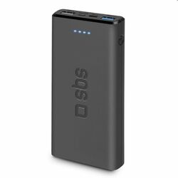 SBS Powerbank 10000 mAh, 2x USB, 2,1 A, fekete (TTBB10000FASTK)