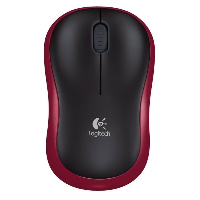 Logitech M185 - vezeték nélküli egér - piros Logitech M185 - vezeték nélküli egér - piros