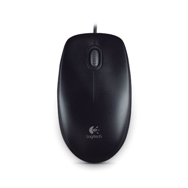 Irodai egér Logitech Optical USB Egér B100, Fekete akciós termékkép 1