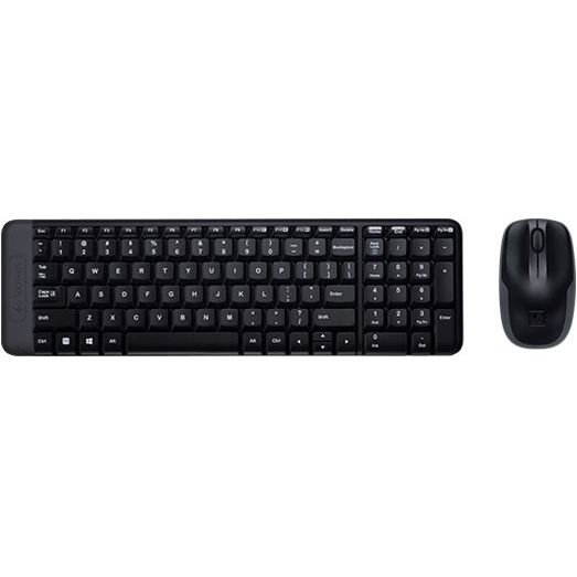 Vezeték nélküli szett Logitech Vezeték nélküli Set-Billentyűzet és Egér MK220, US akciós termékkép 1