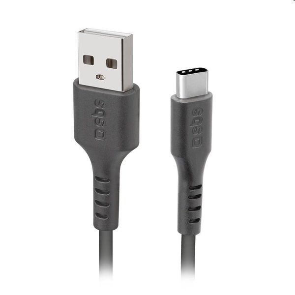 SBS Kábel USB/USB-C USB 2.0, 1,5 m, fekete
