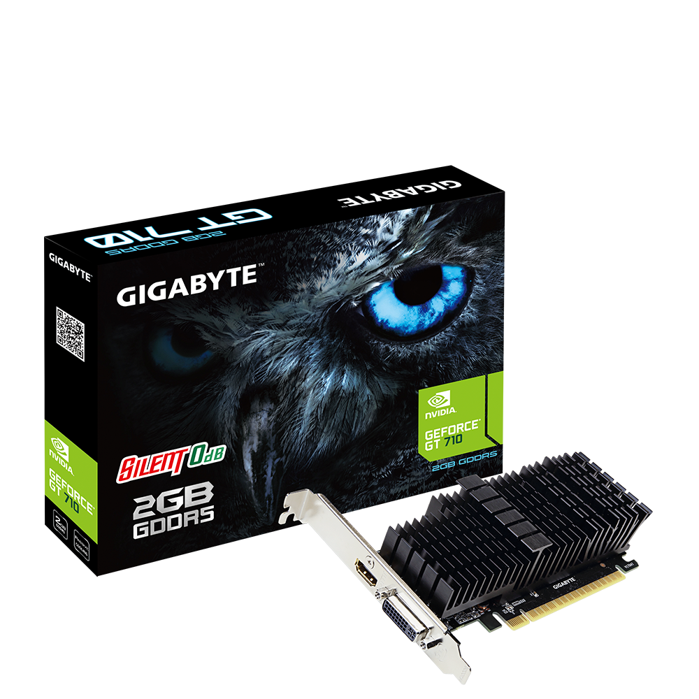 Gigabyte GeForce GT 710 GDDR5 passive low profile 2G Gigabyte GeForce GT 710 GDDR5 passive low profile 2G