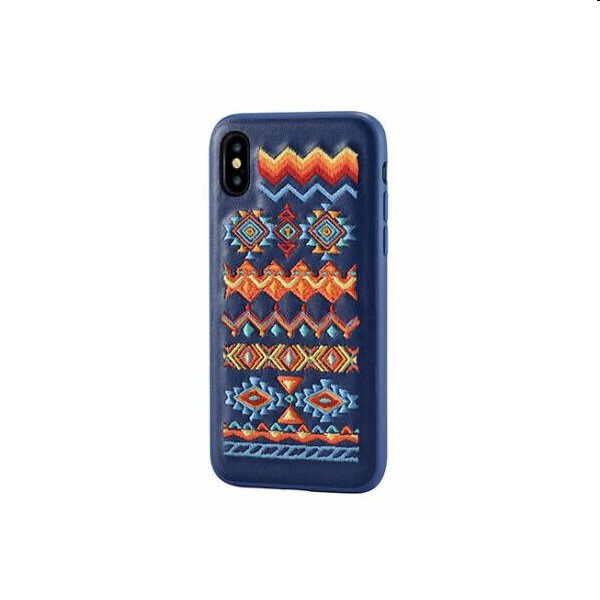 Devia Flower Embroidery Case tok iPhone X/XS számára, bohemian