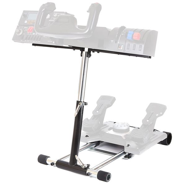 Wheel Stand Pro DELUXE V2, állvány vezérlőkar és pedálok számára Saitek Pro Rudder, Pro Flight Yoke System Wheel Stand Pro DELUXE V2, állvány vezérlőkar és pedálok számára Saitek Pro Rudder, Pro Flight Yoke System