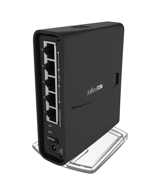 MikroTik RouterBOARD hAP AC2 + L4 (716MHz; 128MB RAM, 5xGLAN switch, 1x 2,4+5GHz 802.11ac plastic case, forrás) akciós termékkép 1