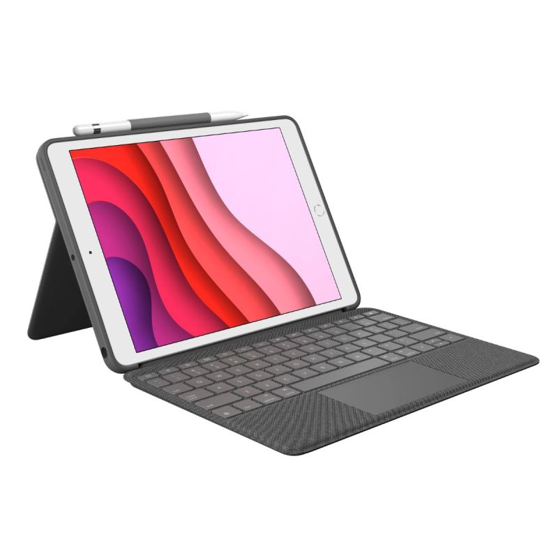 Logitech COMBO TOUCH  iPad (7., 8. és 9.gen) - GRAPHITE - UK akciós termékkép 1