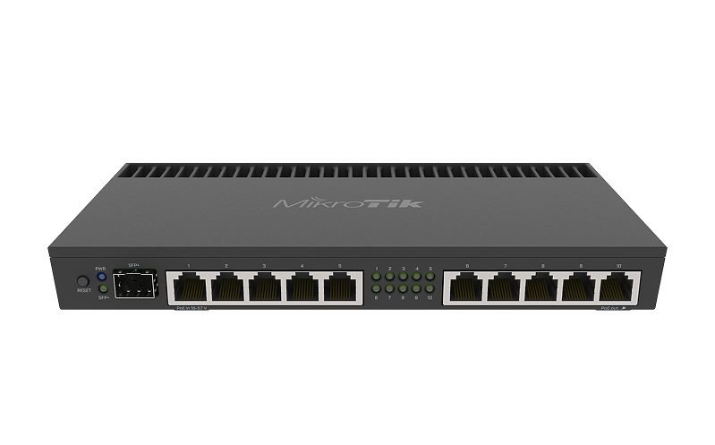 MIKROTIK RouterBOARD 4011iGS+RM + L5 (1,4GHz; 1GB RAM, 10xGLAN, 1xSFP+, LCD, rackmount, power supply) akciós termékkép 1