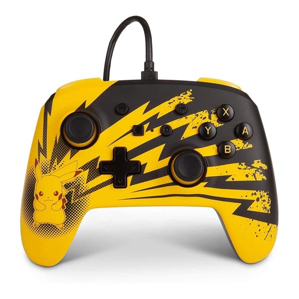 PowerA Enhanced Vezetékes Vezérlő Nintendo Switch számára, Lightning Pikachu