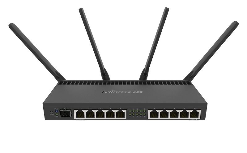 MIKROTIK RouterBOARD 4011iGS+5HacQ2HnD-IN + L5 (1,4GHz; 1GB RAM, 10xGLAN, 1xSFP+, LCD, desktop, power supply) akciós termékkép 1