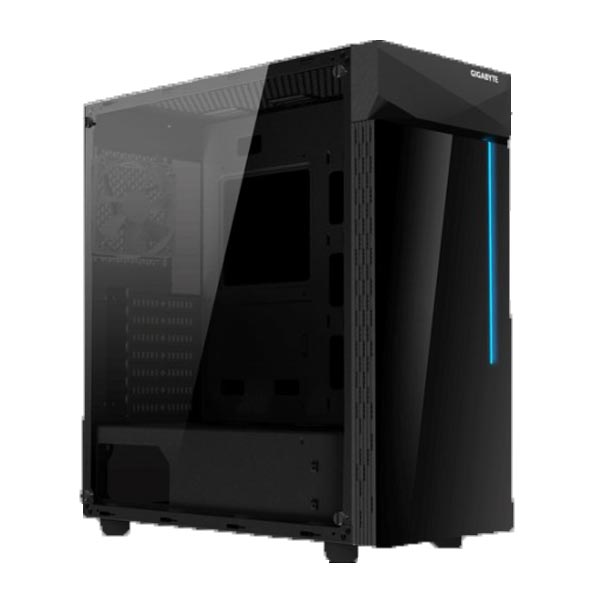 Case Gigabyte GB-C200G, MidiTower, Fekete, Sklo, mATX, iTX, ATX