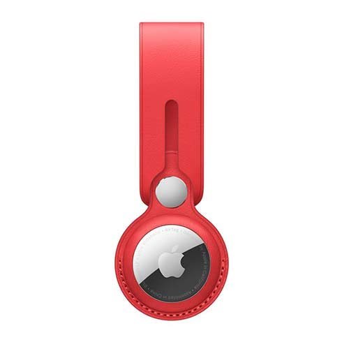 Apple AirTag Leather Loop, piros