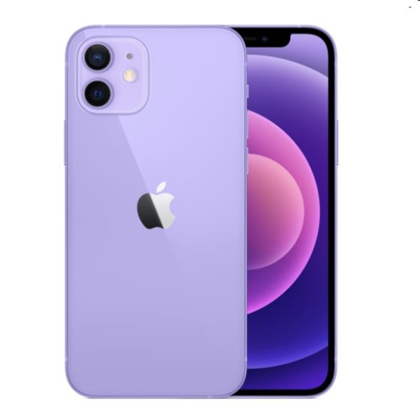 Apple iPhone 12 mini 64GB, lila, A osztály - használt, 12 hónap garancia