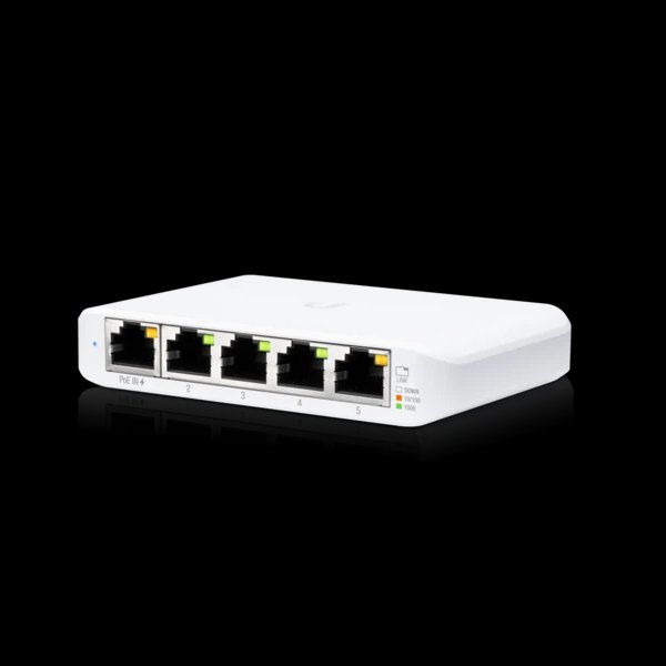 Ubiquiti UniFi switch USW-Flex-mini  5x1000Mbps  power over PoE  indoor/outdoor
