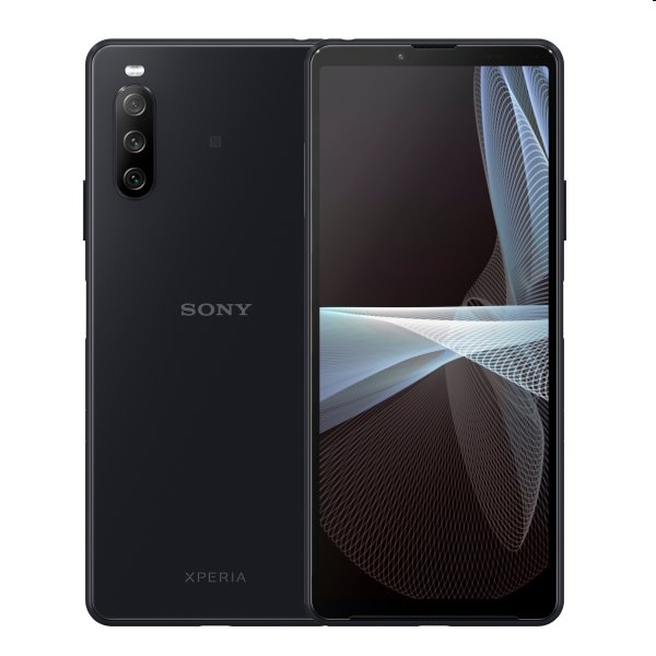 Sony Xperia 10 III 5G, 6/128GB, black, A osztály - használt, 12 hónap garancia