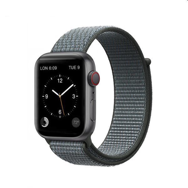 Nejlon karpánt COTEetCI Magic Tape  Apple Watch 38/40/41mm, szürke akciós termékkép 1